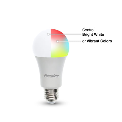 Smart 4-Pack A19 LED White & Multi-Color RGB Light Bulb with Voice Control