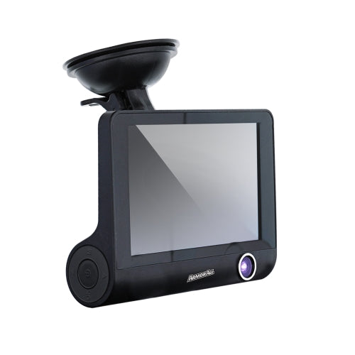 Universal 4-inch LCD 1080P HD Dual-Lens Dash Camera, G-sensor Detects Motion