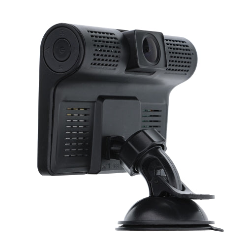 Universal 4-inch LCD 1080P HD Dual-Lens Dash Camera, G-sensor Detects Motion