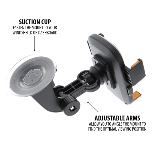 Universal Smartphone Mount with Dashboard, Windshield and Air Vent