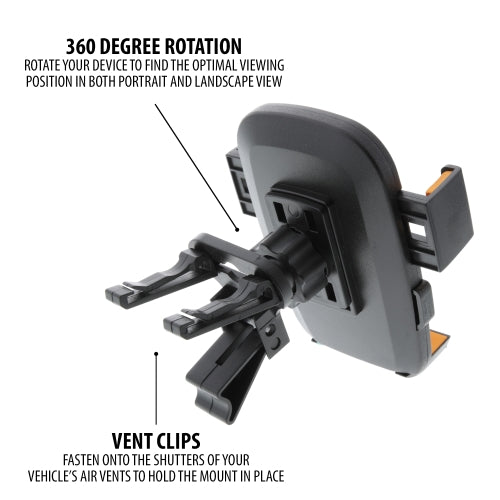 Universal Smartphone Mount with Dashboard, Windshield and Air Vent