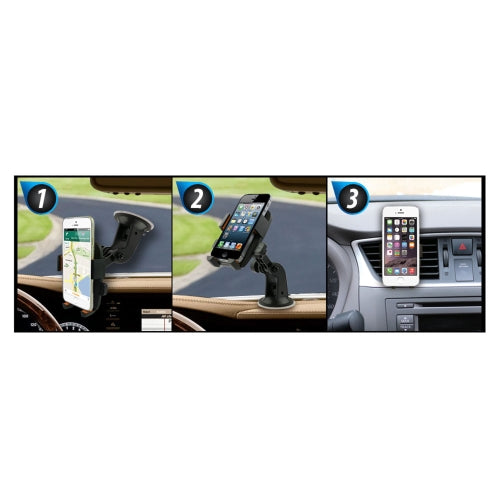 Universal Smartphone Mount with Dashboard, Windshield and Air Vent