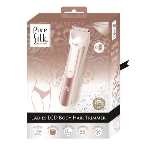 Rechargeable Hypoallergenic Women’s Trimmer for Body Hair with 4 Guide Combs