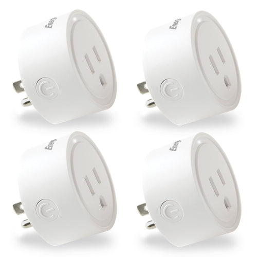 Smart Wi-Fi 4-Pack 15Amp Plug with Scheduling and Voice/App Control in White