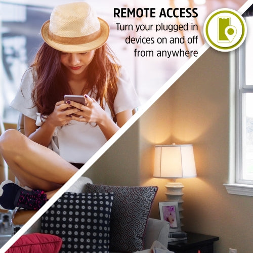 Smart Wi-Fi 4-Pack 15Amp Plug with Scheduling and Voice/App Control in White