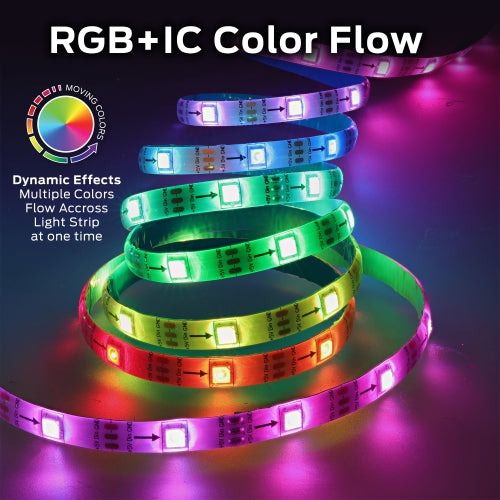 Smart 50ft Indoor Multi-Color Light Strip, Sound Reactive, Razer Chroma