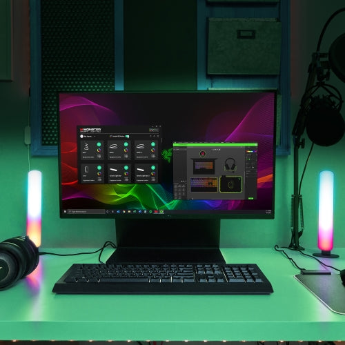 LED Light Bars 2 Pack, RGB+IC Multi-Color Razor Chroma TV & Gaming