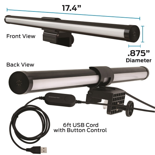 Smart Duo Monitor Light Bar: Sound Reactive, Reduce Glare, Enhance Comfort