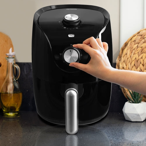 Fast-Heating Air Fryer, Quick & Easy Meals, Compact 2.6Qt (400°F, 1200W)