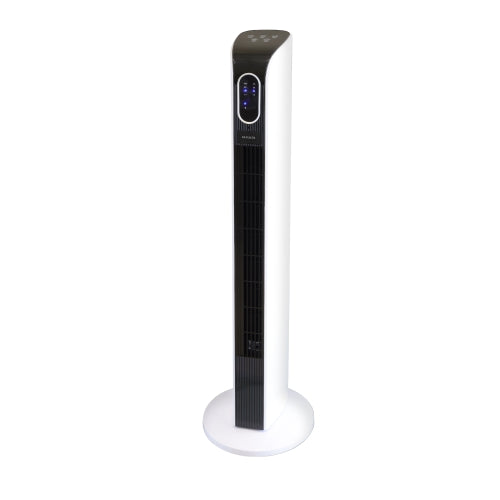 Voice Activated Intelligent 34" Tower Fan, 15+ Voice Commands, Three Speeds