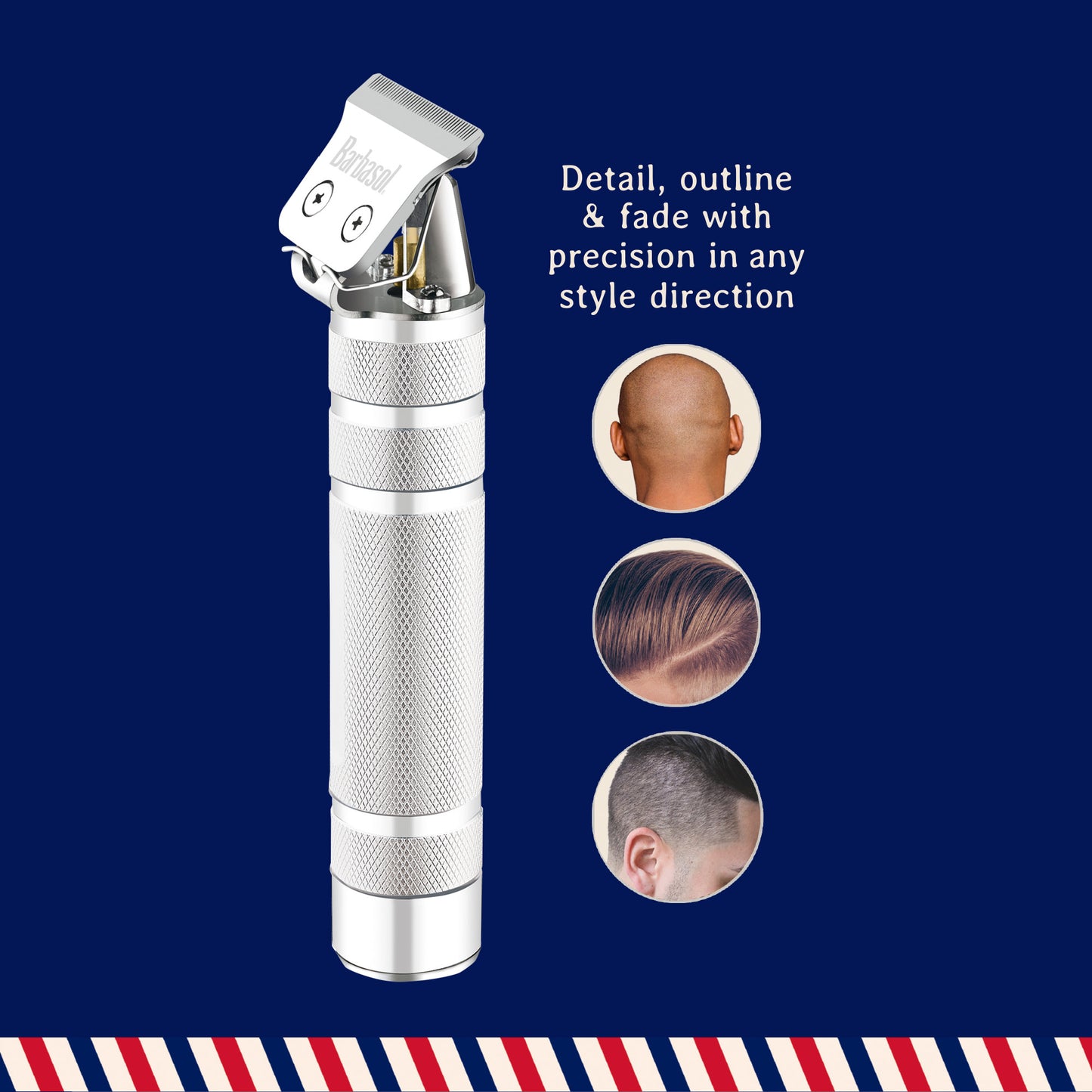 Stainless-Steel Rechargeable Zero-Gapped T-Blade Trimmer