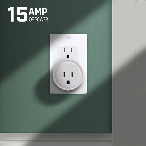 Smart Wi-Fi 4-Pack 15Amp Plug with Scheduling and Voice/App Control in White