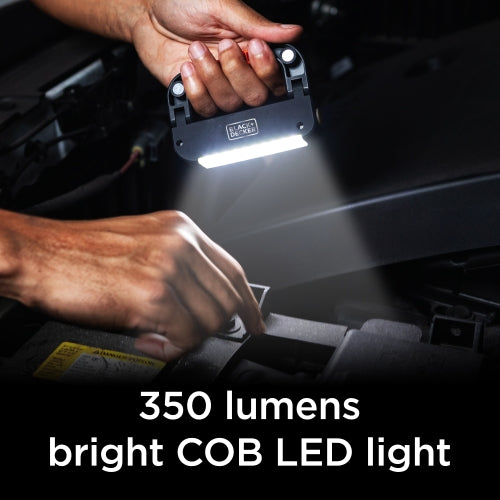 350LM COB Utility Light, USB Rechargeable, Folding Clip-On Design, Magnetic Base