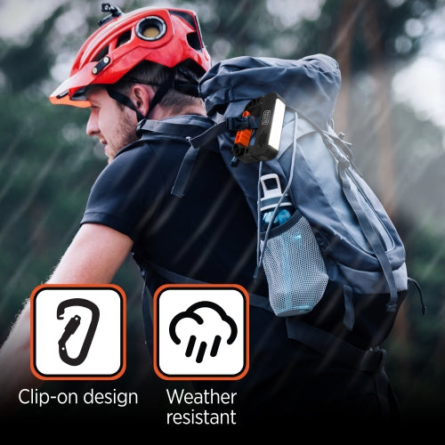 350LM COB Utility Light, USB Rechargeable, Folding Clip-On Design, Magnetic Base