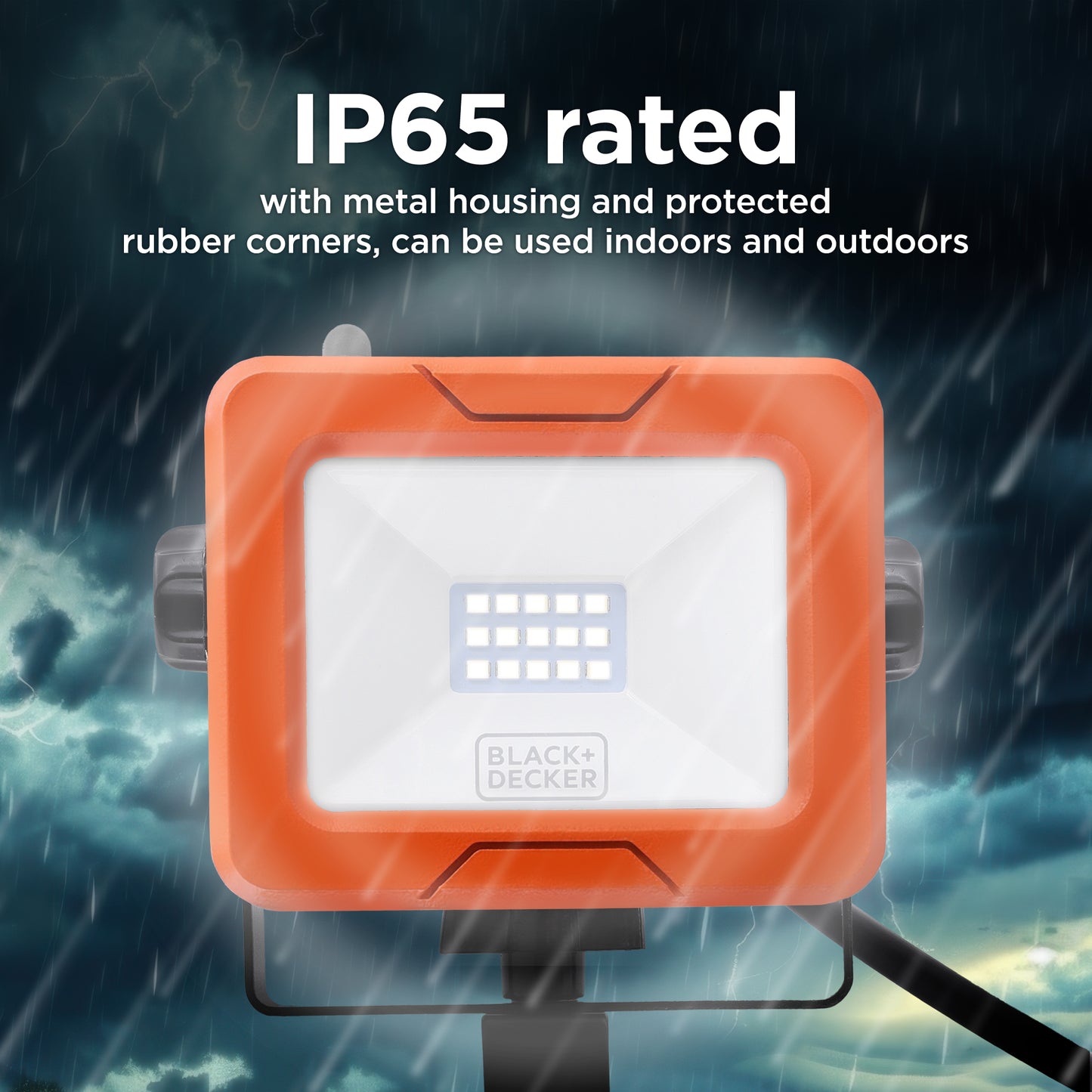 1,000 Lumens AC Plug-in LED Panel Work Light with Clamp Base