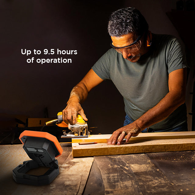 Rechargeable LED Work Light, Portable Light with Magnetic Folding Stand, 2,000 Lumens