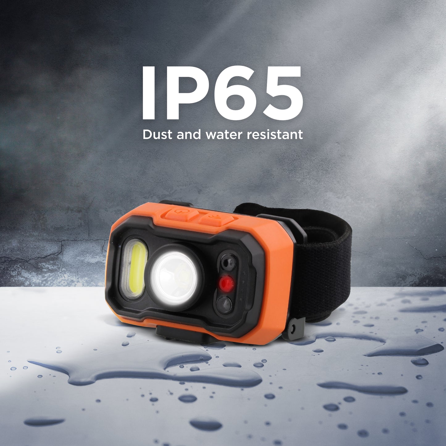 2-Pack 1,000LM LED and COB Headlamp, USB Rechargeable, Adjustable 90° Tilt, Hands-Free Wave Sensor, 7 Lighting Modes, Waterproof IP65, Fits Over Hats & Helmets, Ideal for Camping, Hiking, DIY