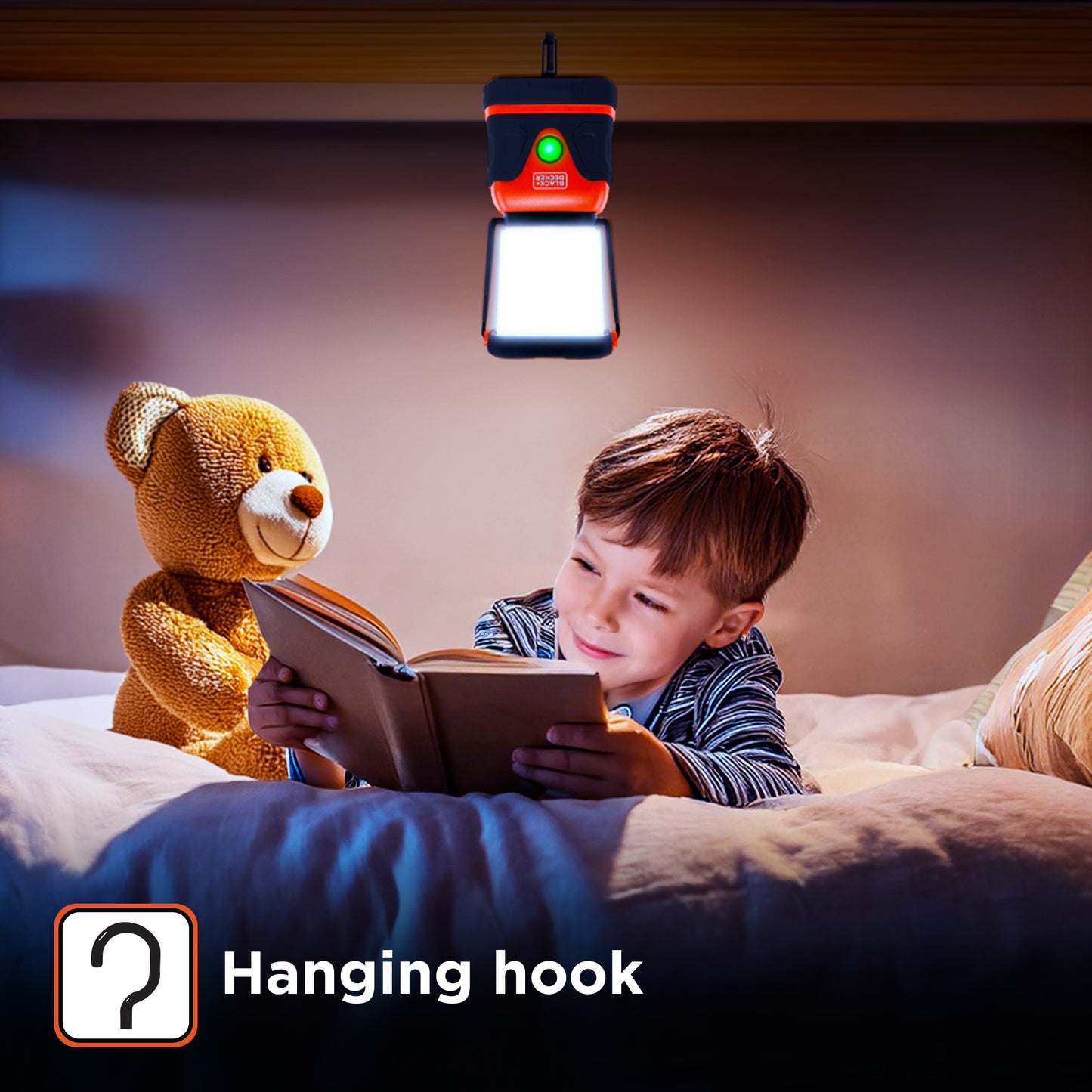 2-Pack 1,000 Lumen Rechargeable Lantern with Power Bank Function, Dimmable LED