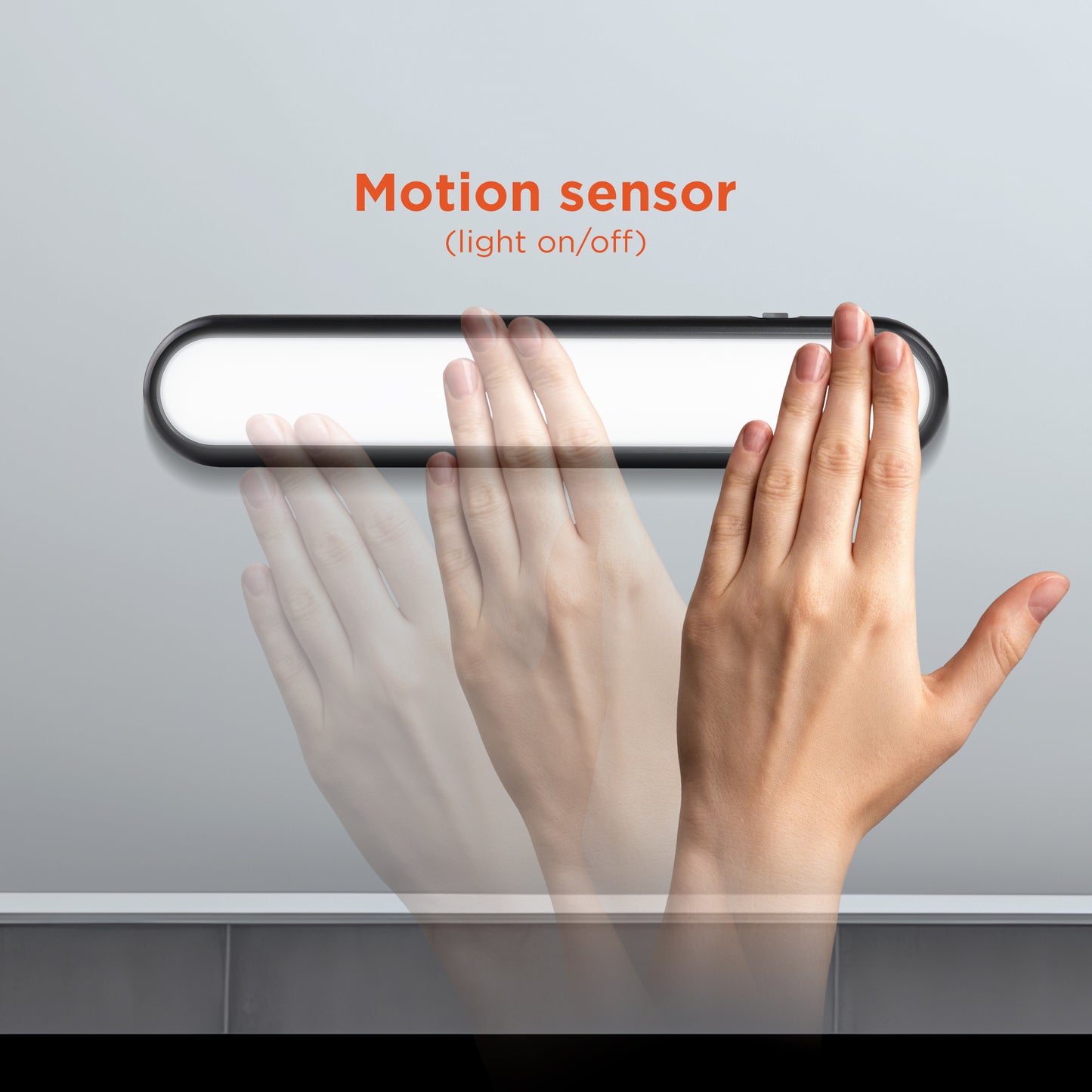 160LM LED Motion Sensor Light Bars for Indoor Rooms and Closets, Dimmable