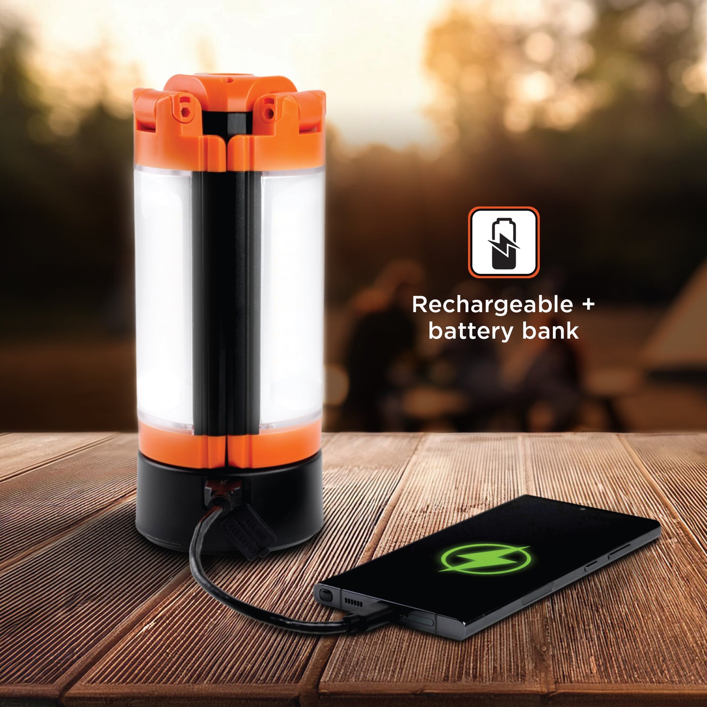 Rechargeable LED Work Light with 3 Adjustable Panel Lights & Magnetic Mount, 2,000 Lumens