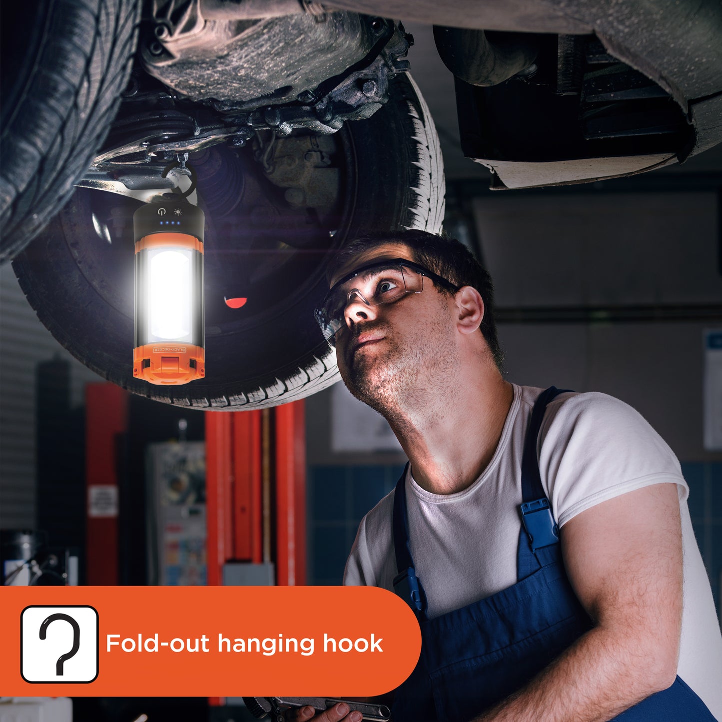 Rechargeable LED Work Light with 3 Adjustable Panel Lights & Magnetic Mount, 2,000 Lumens